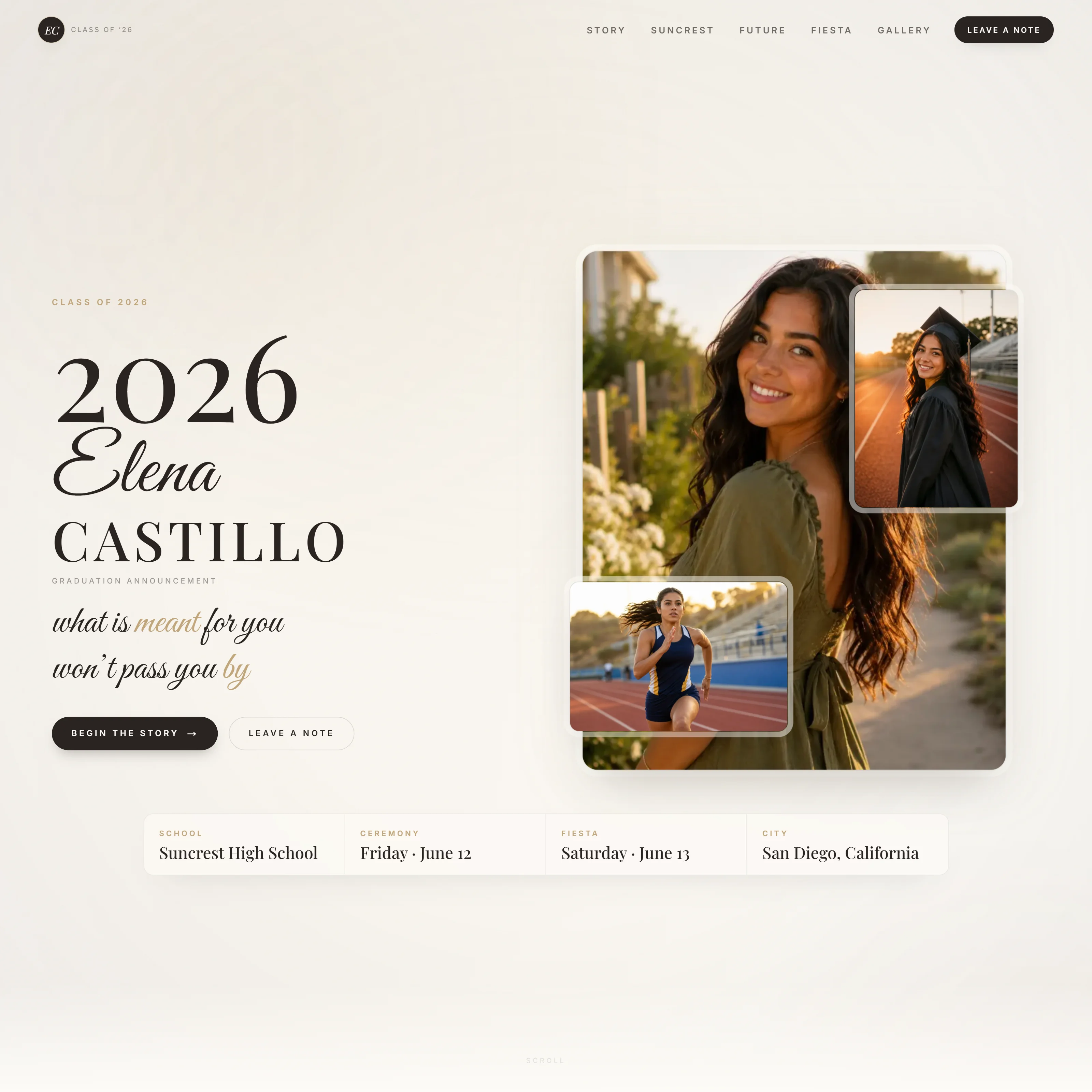 Graduation digital invitation preview
