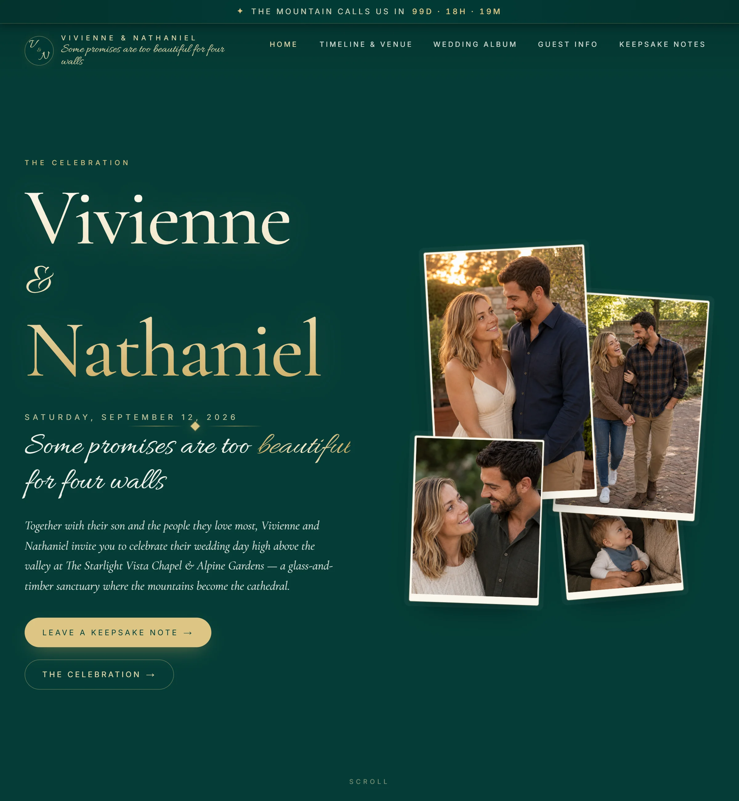 Wedding invitation example